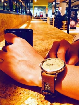 「時計ベルト」｜47Ronin Watch Strapsさん（メンズ・177cm）の秋コーディネート