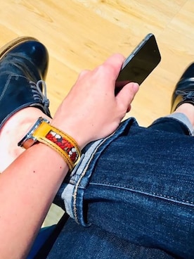「時計ベルト」｜47Ronin Watch Strapsさん（メンズ・177cm）の秋コーディネート