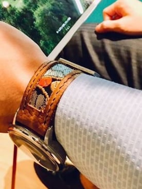 「時計ベルト」｜47Ronin Watch Strapsさん（メンズ・177cm）の秋コーディネート