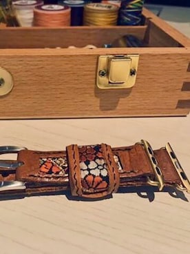 「着物生地」｜47Ronin Watch Strapsさん（メンズ・177cm）の秋コーディネート