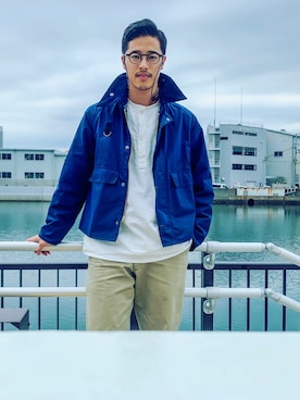 「PINE（パイン）のアイテム」を使った、達也さん（メンズ・176cm）の春コーディネート