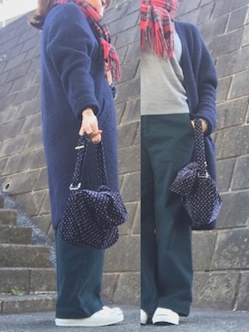 「タータンチェック」｜YUKOさん（レディース・157cm）の冬コーディネート