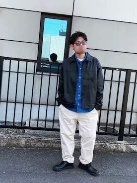 「アイテム（ブルゾン）」を使った、ねつなおやさん（メンズ・172cm・30代）の春コーディネート