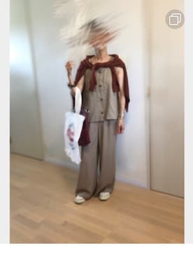 「reca（レカ）のアイテム（セットアップ）」を使った、ttkさん（レディース・153cm）の夏コーディネート