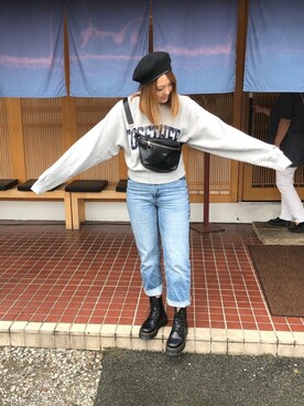 「ニコちゃん」｜「アイテム（その他）」を使った、tomo18さん（レディース・169cm）の秋コーディネート