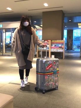 「三鷹の森ジブリ美術館」｜「アイテム（ジャケット/アウター）」を使った、tomo18さん（レディース・169cm）の冬コーディネート