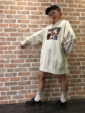 「L.H.P（エルエイチピー）のアイテム（キャップ）」を使った、マツモトさん（レディース・161cm）の秋コーディネート