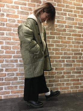 「L.H.P Private Brand（エルエイチピープライベートブランド）のアイテム（ジャケット/アウター）」を使った、マツモトさん（レディース・161cm）の冬コーディネート