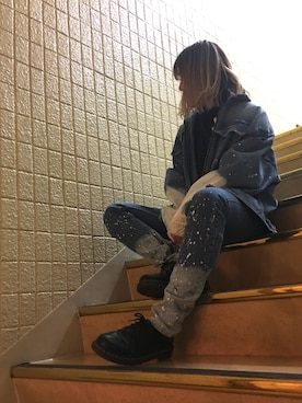 「L.H.P Private Brand（エルエイチピープライベートブランド）のアイテム（ジャケット/アウター）」を使った、マツモトさん（レディース・161cm）の冬コーディネート