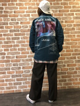 「L.H.P（エルエイチピー）のアイテム（ブルゾン）」を使った、マツモトさん（レディース・161cm）の秋コーディネート