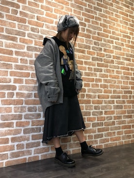 「L.H.P（エルエイチピー）のアイテム（スウェット）」を使った、マツモトさん（レディース・161cm）の秋コーディネート