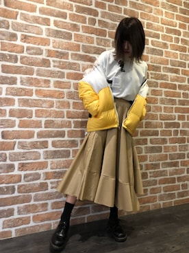 「Chica（チカ）のアイテム（ジャケット/アウター）」を使った、マツモトさん（レディース・161cm）の冬コーディネート
