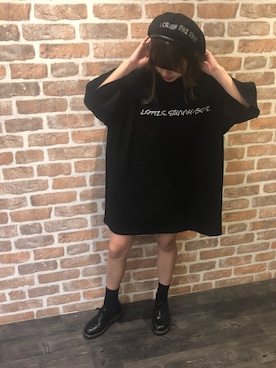 「little sunny bite」｜「アイテム（ハンチング/ベレー帽）」を使った、マツモトさん（レディース・161cm）の春コーディネート