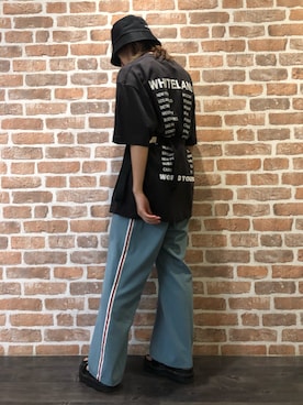 「L.H.P（エルエイチピー）のアイテム（帽子）」を使った、マツモトさん（レディース・161cm）の夏コーディネート