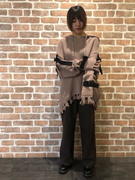 「L.H.P（エルエイチピー）のアイテム（ニット/セーター）」を使った、マツモトさん（レディース・161cm）の秋コーディネート