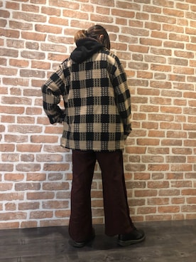 「DANKE SCHON（ダンケシェーン）のアイテム（ブルゾン）」を使った、マツモトさん（レディース・161cm）の秋コーディネート