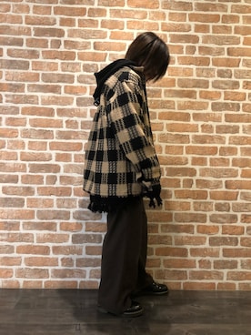 「DANKE SCHON（ダンケシェーン）のアイテム（ブルゾン）」を使った、マツモトさん（レディース・161cm）の秋コーディネート
