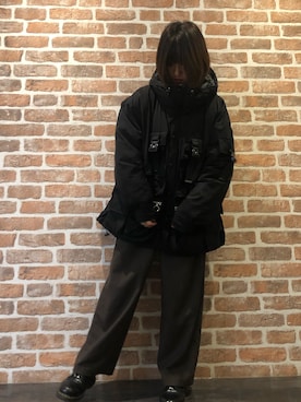 「DANKE SCHON（ダンケシェーン）のアイテム（ブルゾン）」を使った、マツモトさん（レディース・161cm）の秋コーディネート