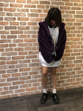 「Danke schon」｜「アイテム（ダウンジャケット/コート）」を使った、マツモトさん（レディース・161cm）の秋コーディネート