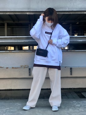 「L.H.P（エルエイチピー）のアイテム（スウェット）」を使った、マツモトさん（レディース・161cm）の秋コーディネート