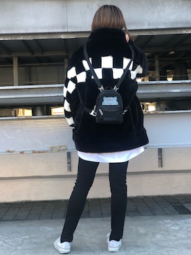 「DANKE SCHON（ダンケシェーン）のアイテム（ブルゾン）」を使った、マツモトさん（レディース・161cm）の秋コーディネート