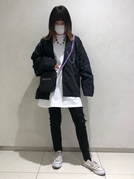 「Danke schon」｜「アイテム（アクセサリー）」を使った、マツモトさん（レディース・161cm）の秋コーディネート