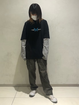 「Ctr1（コントロール）のアイテム（トップス）」を使った、マツモトさん（レディース・161cm）の秋コーディネート