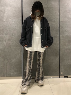 「DANKE SCHON（ダンケシェーン）のアイテム（ブルゾン）」を使った、マツモトさん（レディース・161cm）の冬コーディネート