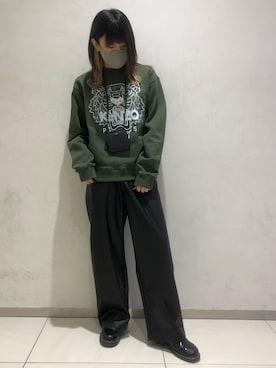 「WHITELAND BLACKBURN」｜「アイテム（財布/小物）」を使った、マツモトさん（レディース・161cm）の冬コーディネート