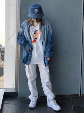 「Danke schon」｜「アイテム（アクセサリー）」を使った、マツモトさん（レディース・161cm）の春コーディネート
