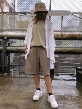 「Danke schon」｜「アイテム（スウェットパンツ）」を使った、マツモトさん（レディース・161cm）の夏コーディネート