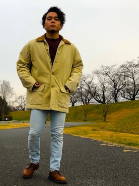「CHAPS（チャップス）のアイテム（その他アウター）」を使った、YsKさん（メンズ・165cm）の冬コーディネート