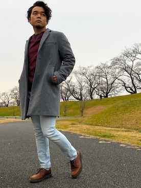 「SHARE PARK（シェアパーク）のアイテム」を使った、YsKさん（メンズ・165cm）の冬コーディネート