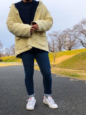 「CHAPS（チャップス）のアイテム（その他アウター）」を使った、YsKさん（メンズ・165cm）の冬コーディネート