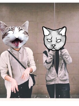 「アイテム（ブラジャー、グレー系）」を使った、正午十七点十分さん（レディース・172cm）の冬コーディネート