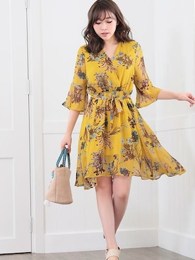 「Ninarobe（ニーナローブ）のアイテム」を使った、Retica(レティカ)さん（レディース・156cm）の夏コーディネート