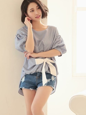 「Ninarobe（ニーナローブ）のアイテム」を使った、Retica(レティカ)さん（レディース・158cm）の夏コーディネート