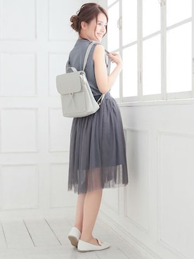 「Ninarobe（ニーナローブ）のアイテム」を使った、Retica(レティカ)さん（レディース・162cm）の夏コーディネート