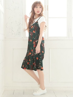 「膝丈スカート」｜Retica(レティカ)さん（レディース・160cm）の夏コーディネート