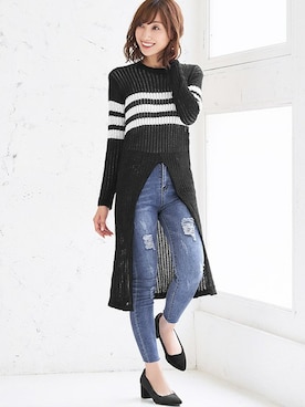 「Ninarobe（ニーナローブ）のアイテム」を使った、Retica(レティカ)さん（レディース・160cm）の秋コーディネート