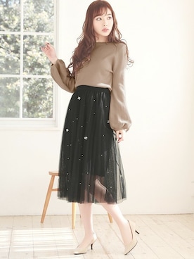 「Ninarobe（ニーナローブ）のアイテム」を使った、Retica(レティカ)さん（レディース・160cm）の秋コーディネート