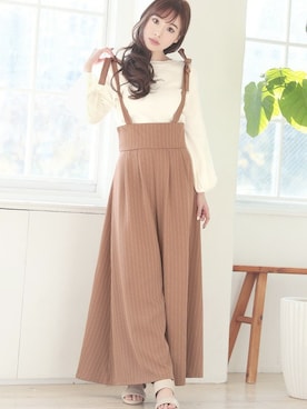 「ピンクベージュ」｜Retica(レティカ)さん（レディース・160cm）の秋コーディネート