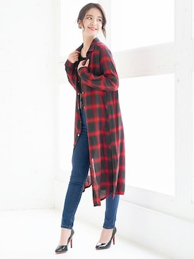 「Ninarobe（ニーナローブ）のアイテム」を使った、Retica(レティカ)さん（レディース・162cm）の秋コーディネート