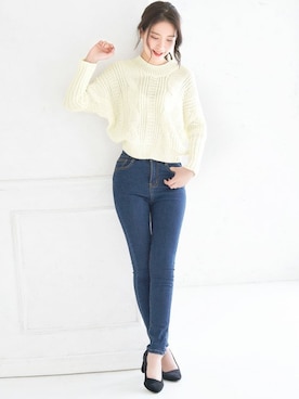 「Ninarobe（ニーナローブ）のアイテム」を使った、Retica(レティカ)さん（レディース・160cm）の秋コーディネート