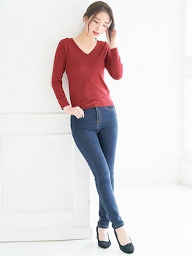 「Ninarobe（ニーナローブ）のアイテム」を使った、Retica(レティカ)さん（レディース・160cm）の冬コーディネート