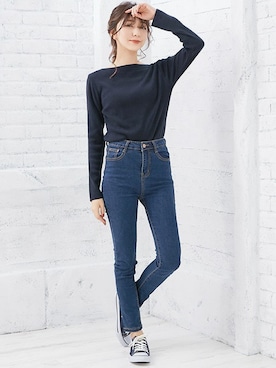 「ボートネック」｜Retica(レティカ)さん（レディース・160cm）の春コーディネート