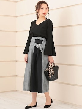 「Ninarobe（ニーナローブ）のアイテム」を使った、Retica(レティカ)さん（レディース・160cm）の春コーディネート