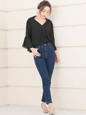 「袖コンシャス」｜Retica(レティカ)さん（レディース・160cm）の春コーディネート