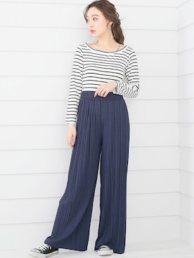 「プリーツ」｜Retica(レティカ)さん（レディース・160cm）の春コーディネート