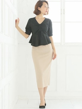 「Ninarobe（ニーナローブ）のアイテム」を使った、Retica(レティカ)さん（レディース・163cm）の夏コーディネート